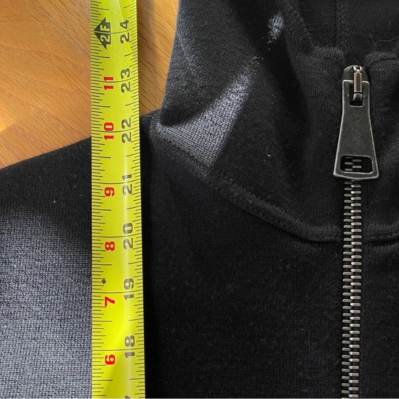 Navy zip up, hooded sweatshirt Authier - Picture 7 of 16